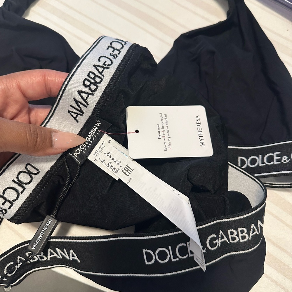 Dolce & GABBANA Logo Tie Swimsuit NWT - Picture 6 of 11